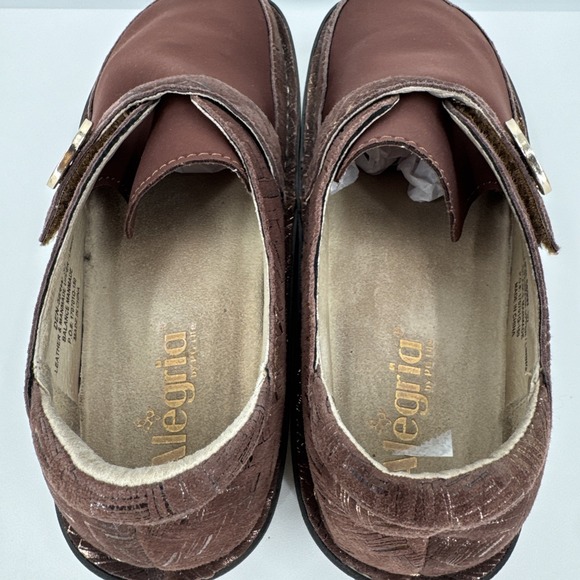 Alegria‎ Womens Dena Brown Slip On Dream Fit Shoe Clogs Adjustable Size 37 - Picture 9 of 14